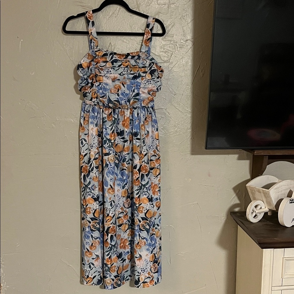 Floral Sleeveless Maxi Dress NWOT